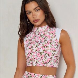 Astoria LUXE BALANCE Mockneck Sports Crop - Fleur